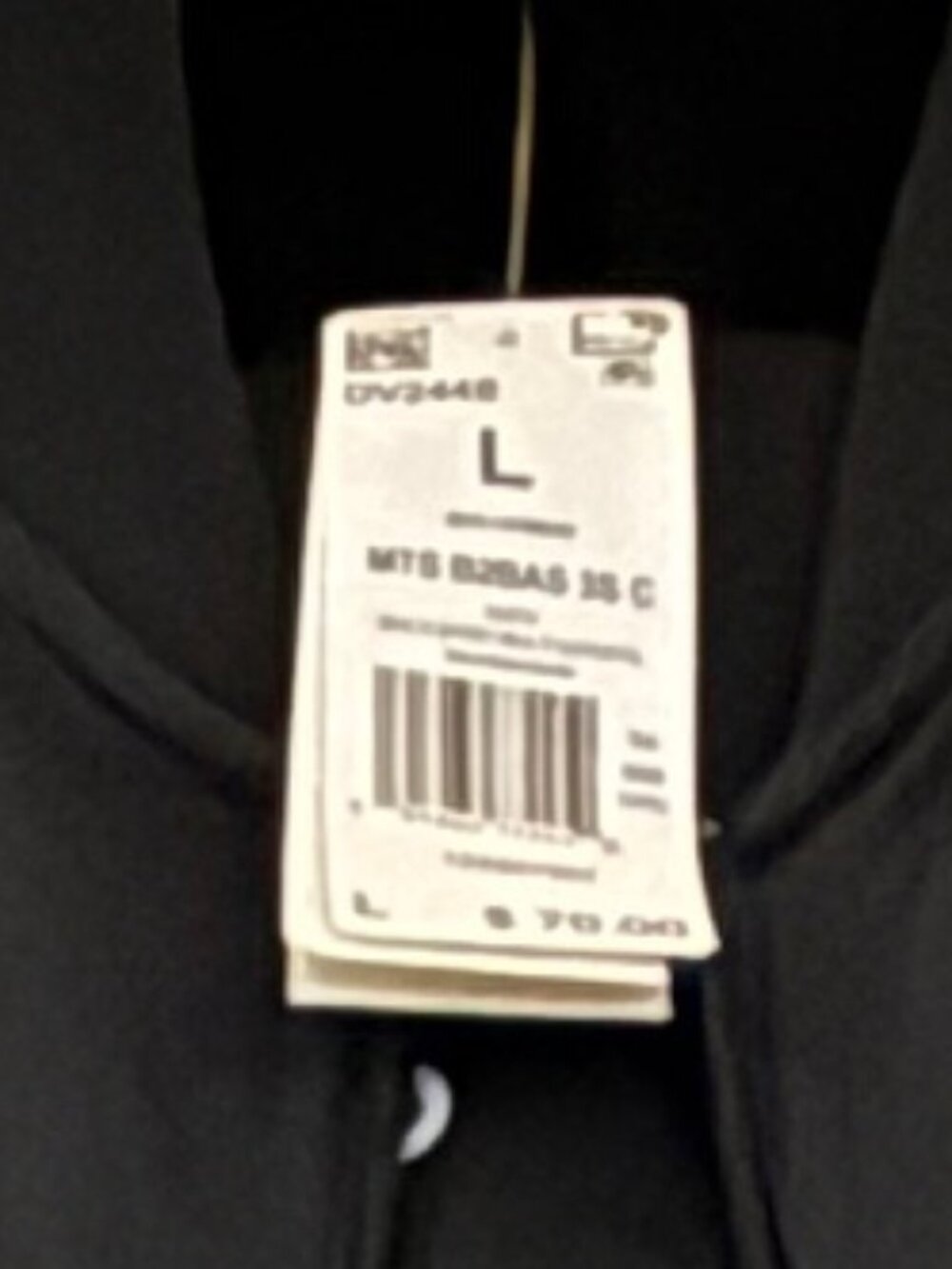 ADIDAS TRACK SUIT - LARGE,UNISEX - BLACK WITH WHITE STRIPES - Picture 3 of 3